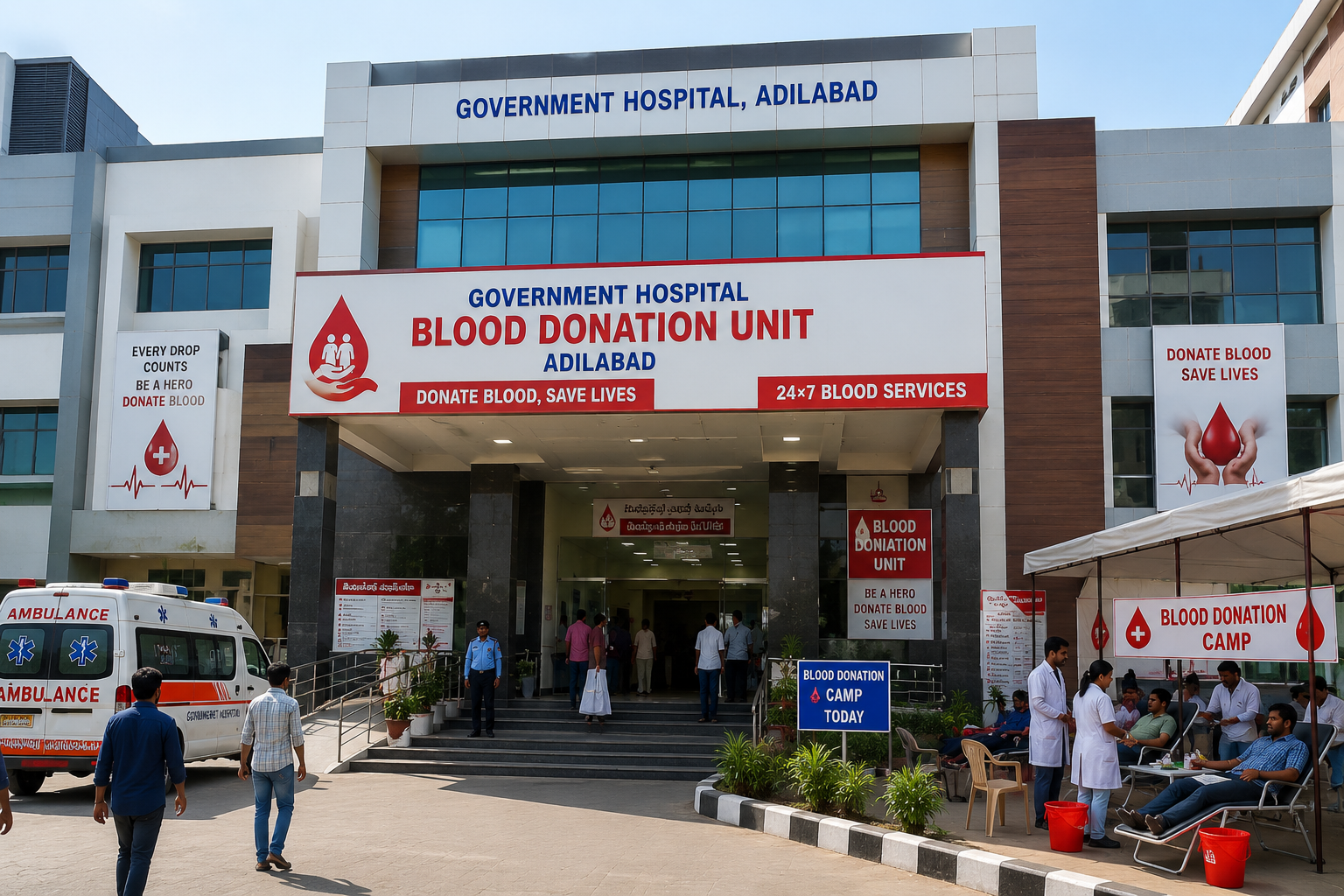 Government Hospital Blood Donation Unit, Adilabad